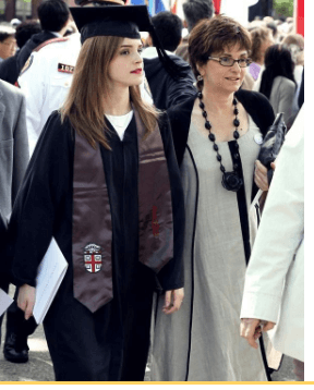 Jacqueline Luesby with her celebrity daughter Emma Watson